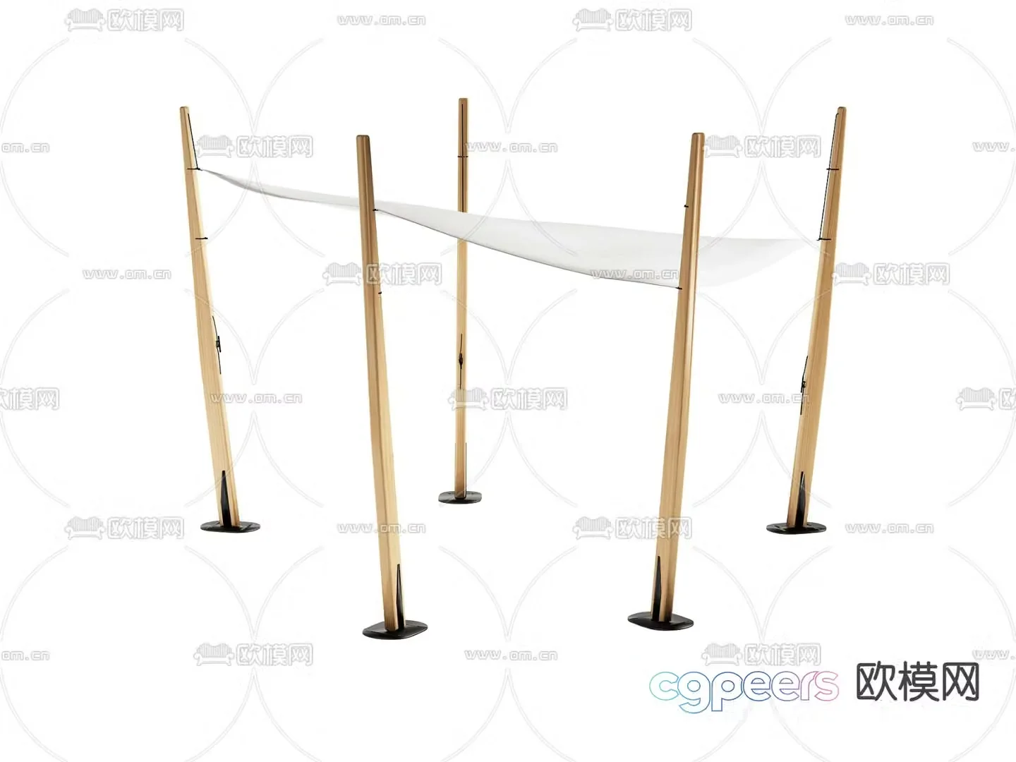 Outdoor tent 3d model