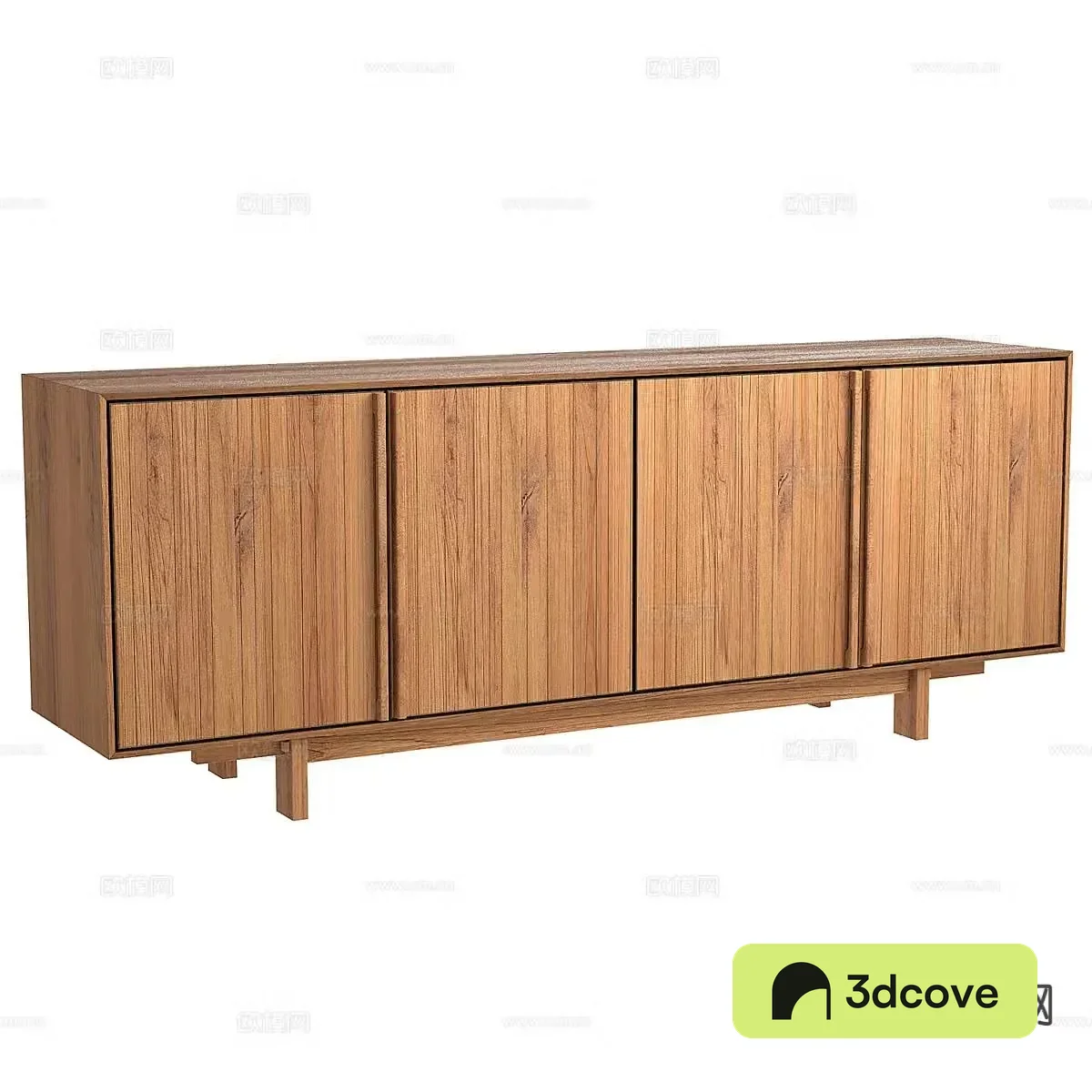 Log style TV cabinet