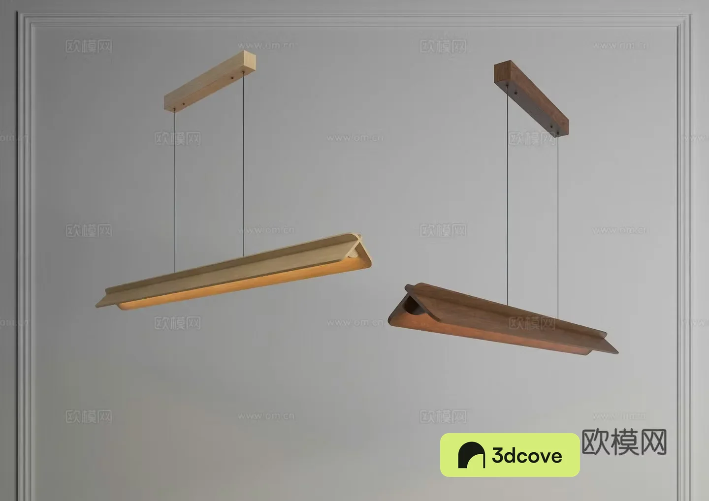 Modern chandeliers long strip chandeliers log chandeliers one-line chandeliers Nordic chandeliers restaurant chandeliers