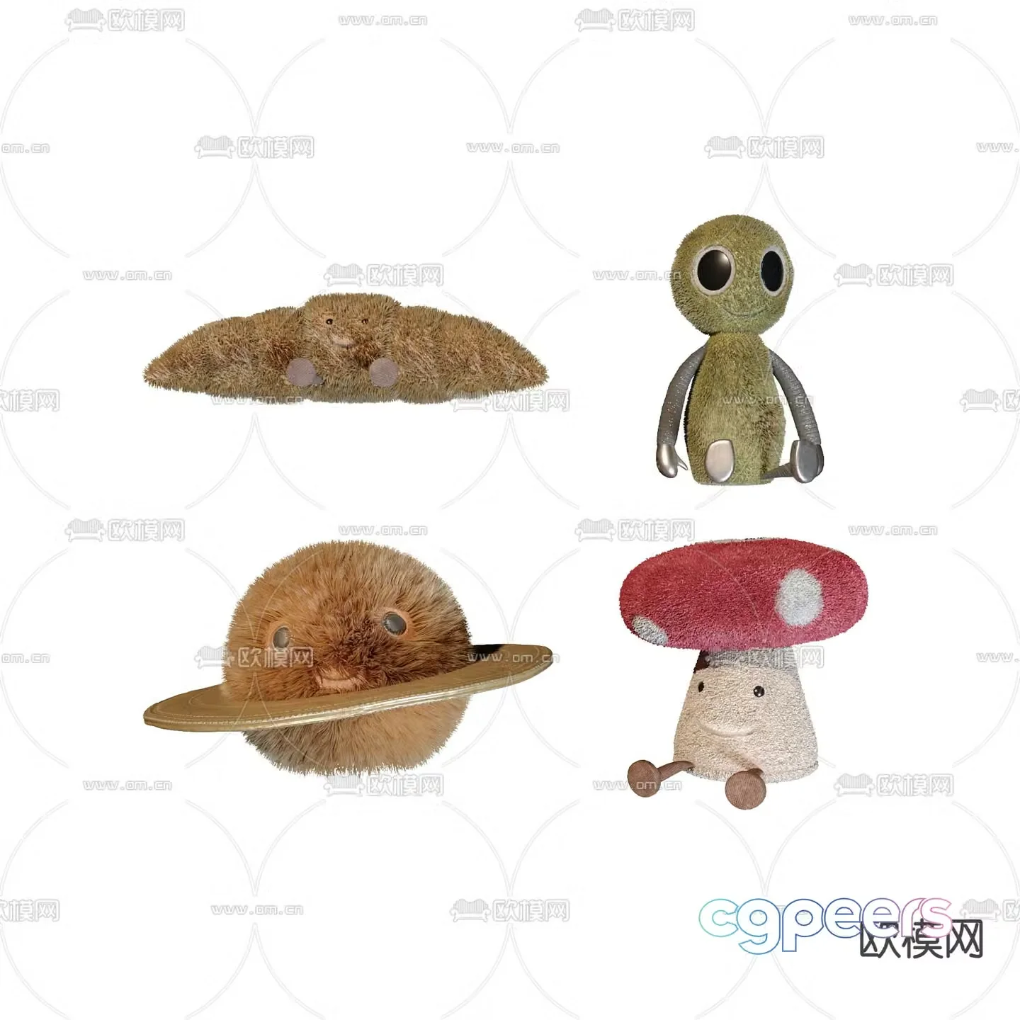 Plush toy doll 3d model