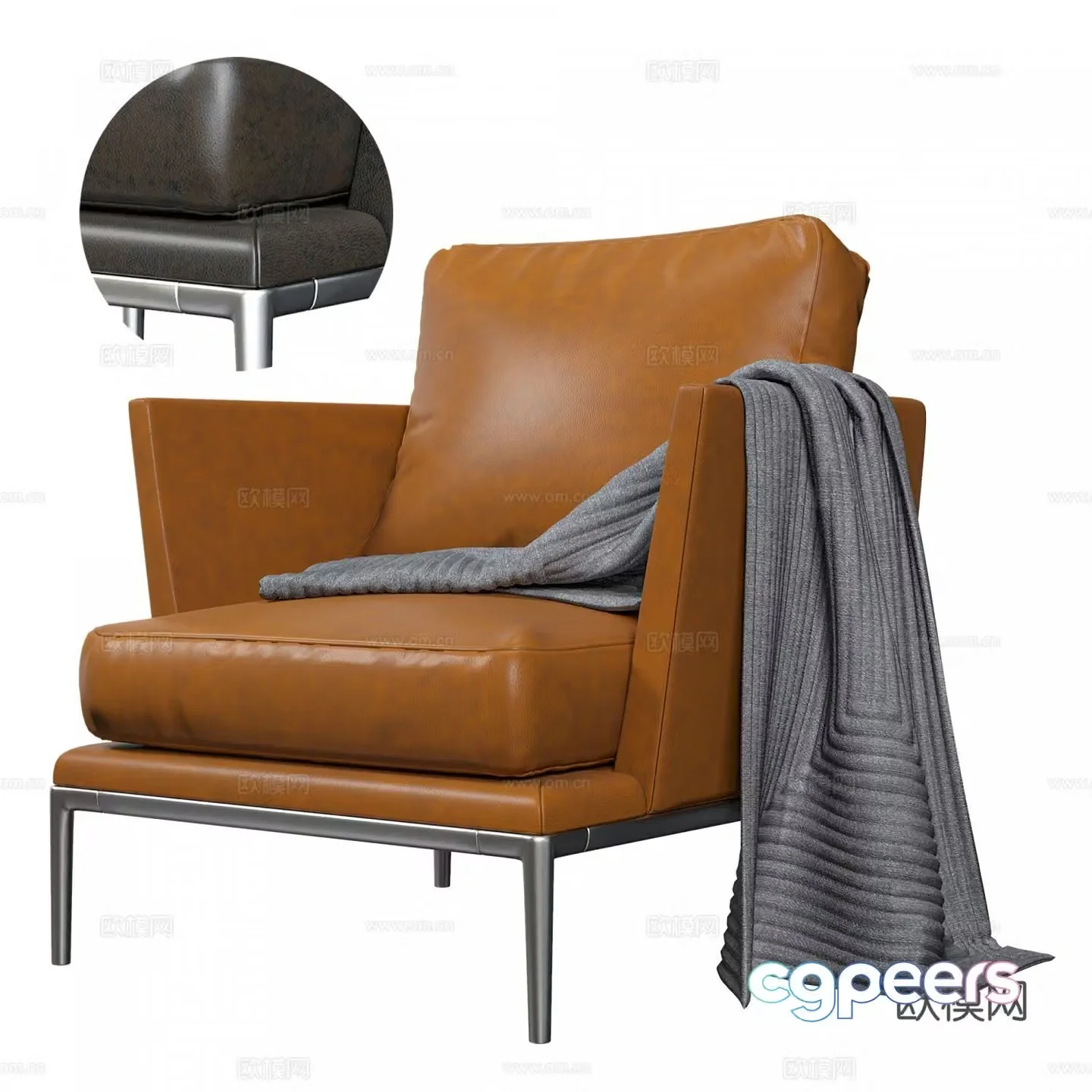 BB Italia Italian chair leisure chair 3d model