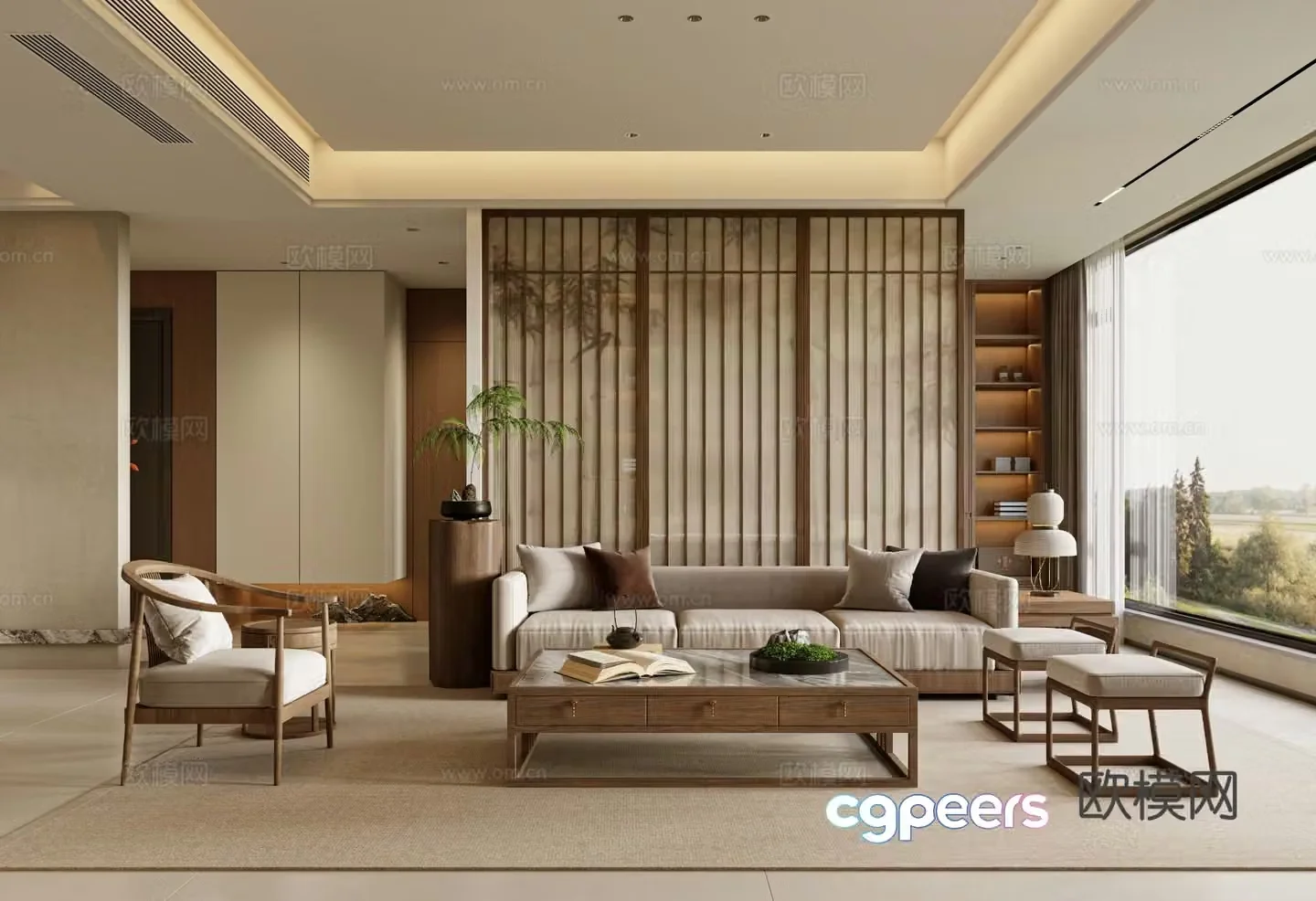 New Chinese restaurant 3D model