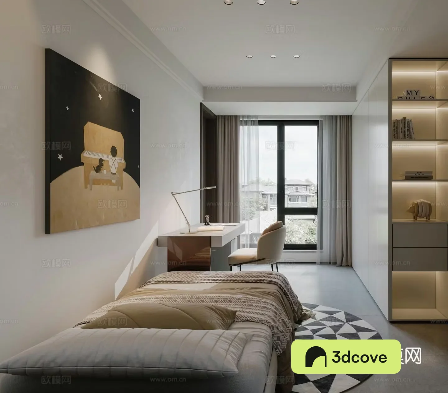 Modern minimalist children’s room