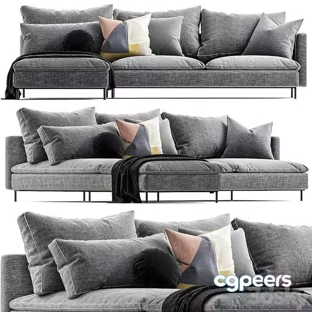 3ds Max Free – Ikea Soderhamn sofa
