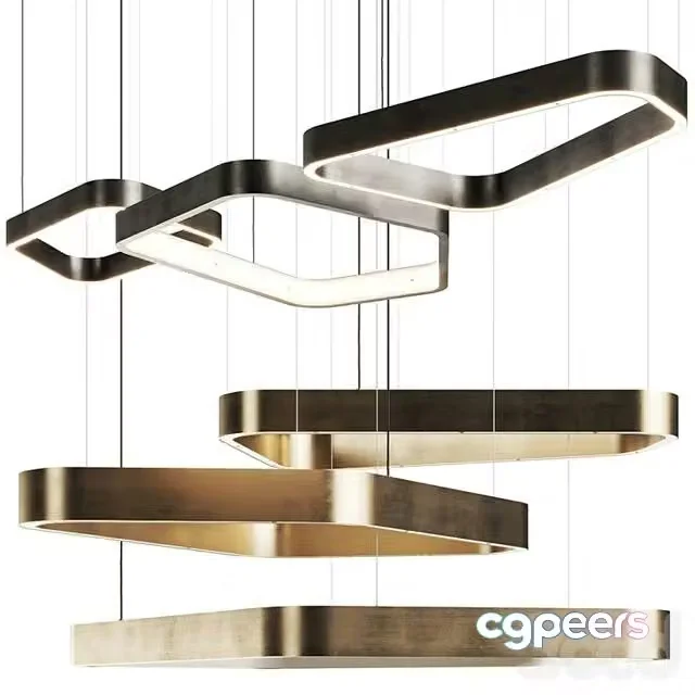 3ds Max Free – Henge Polygonal Evo Pendant Lamps