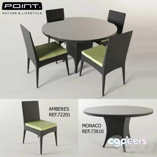 3ds Max Free – Point table and Chair