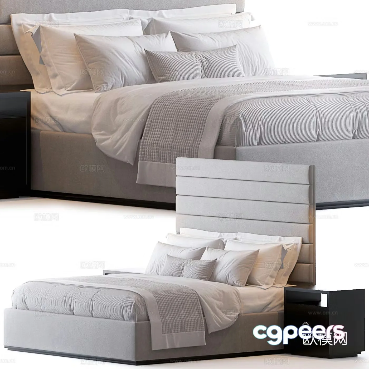Single bed 3d model