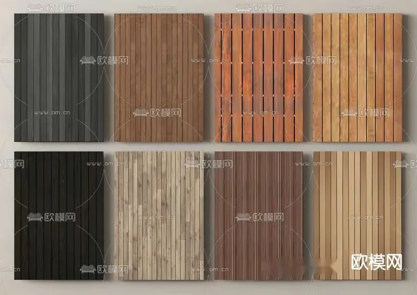 Wooden Wall Panels 3D Model – 17095 – VRAY Render