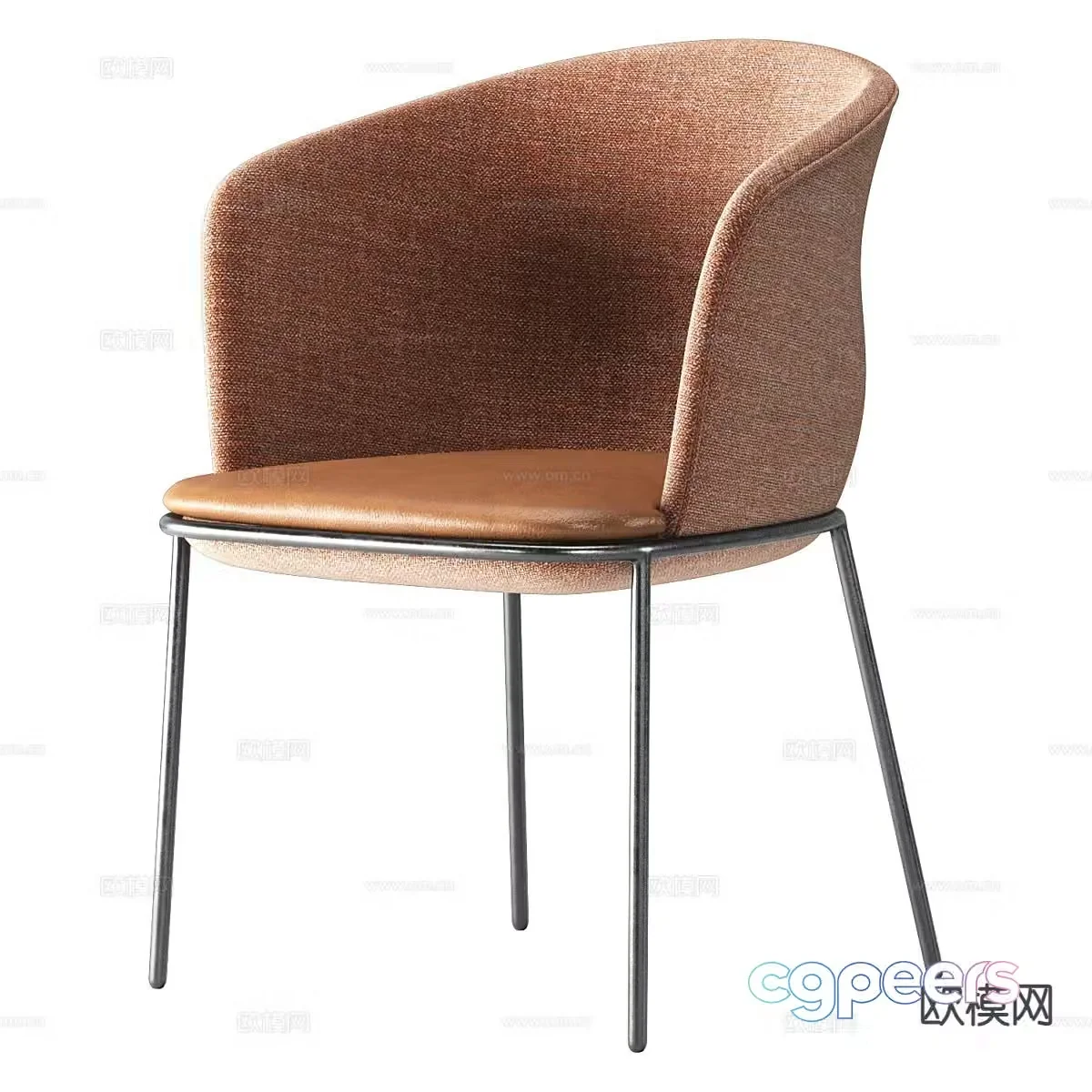 Modern chair dining chair 3d model