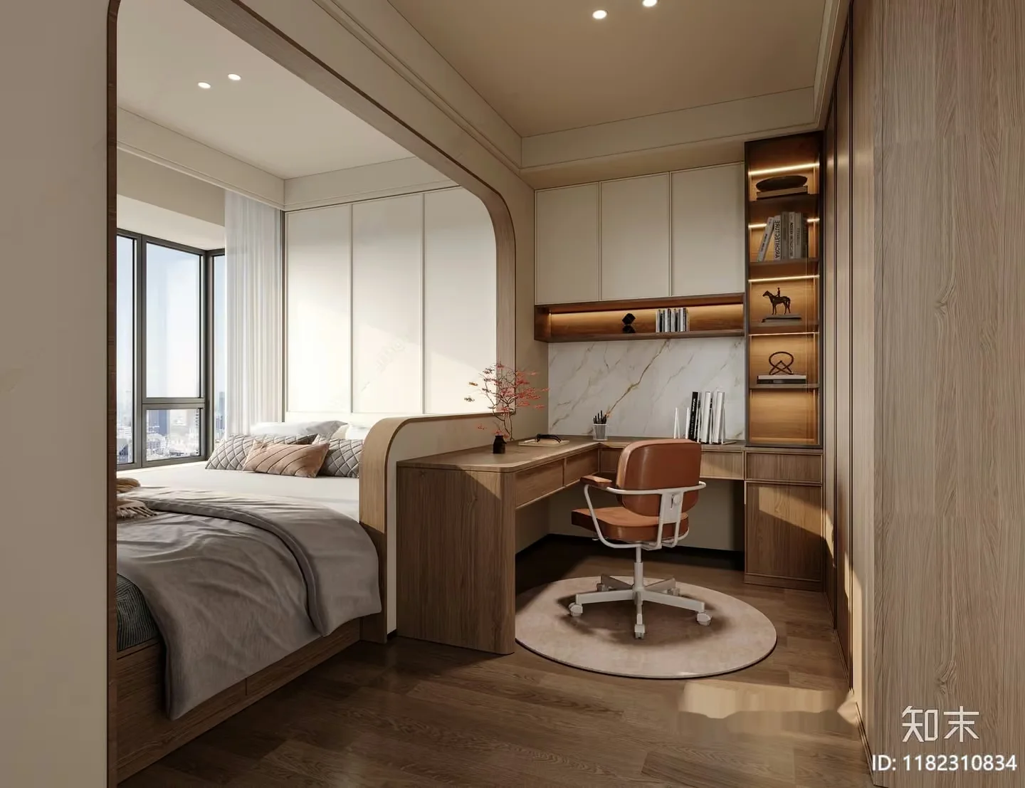 Cozy Bedroom 3D Model – 12861 – CORONA Render
