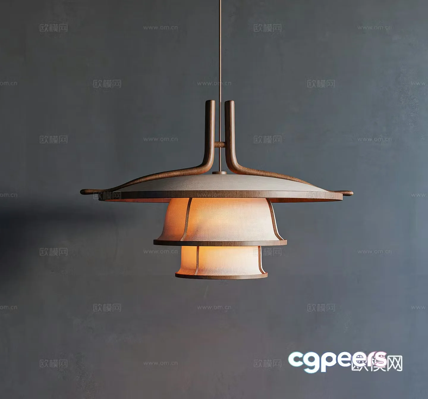 Song style chandelier 3d model