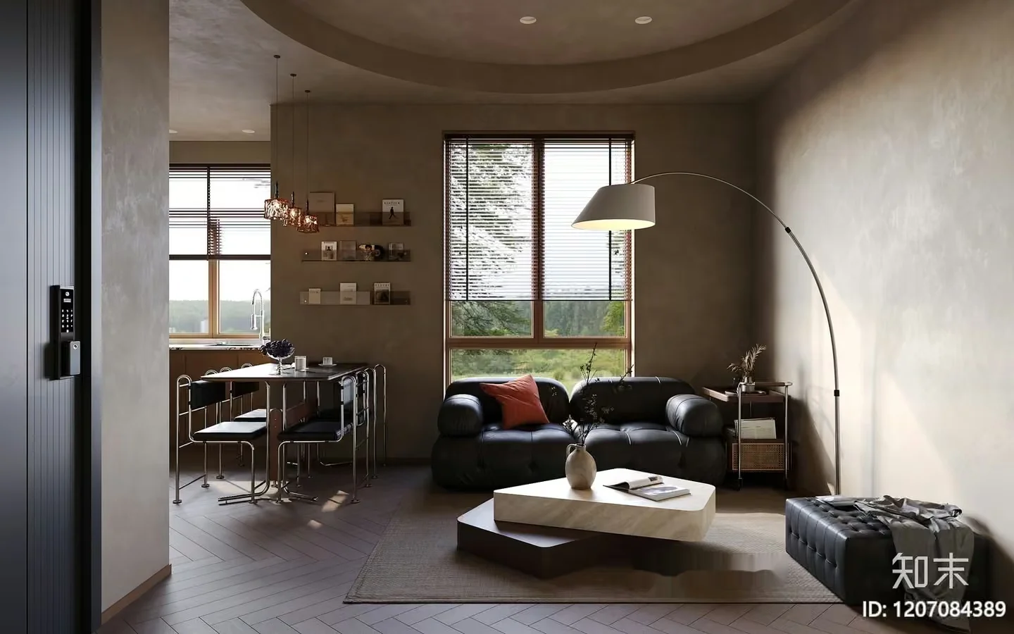 Modern Living Room 3D Model – 19055 – VRAY Render