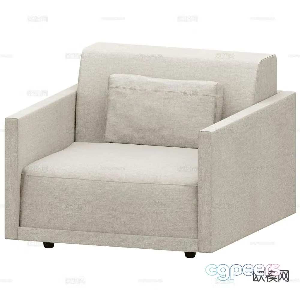 Sancal single sofa 3d model