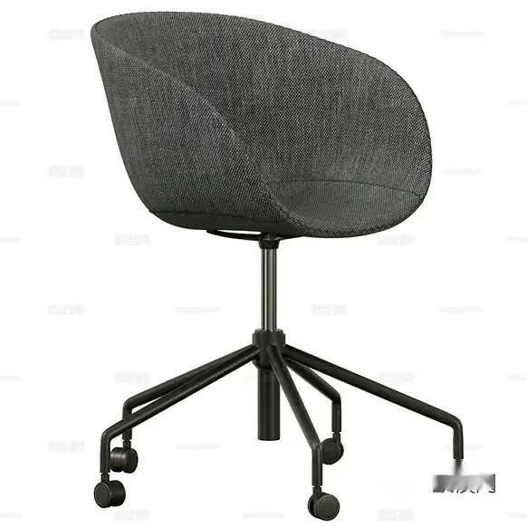 A Gray Office Chair 3D Model – 14538 – CORONA Render