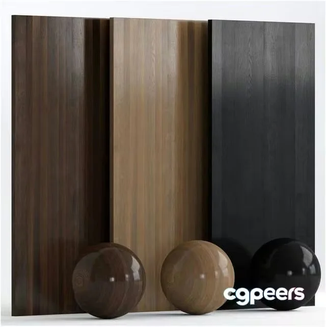 3ds Max Free – Wood 15 with 3 materials