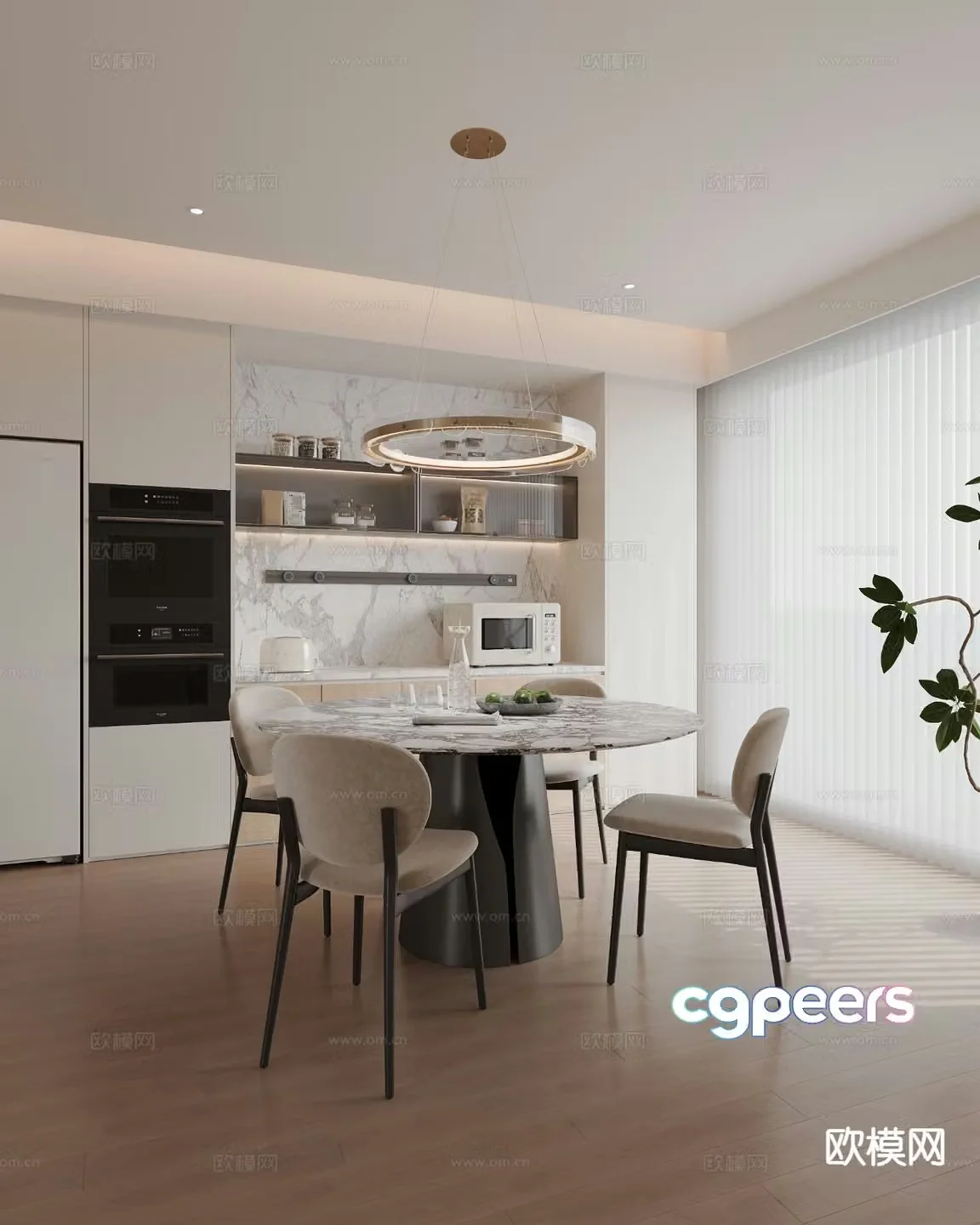 Modern restaurant 3d model