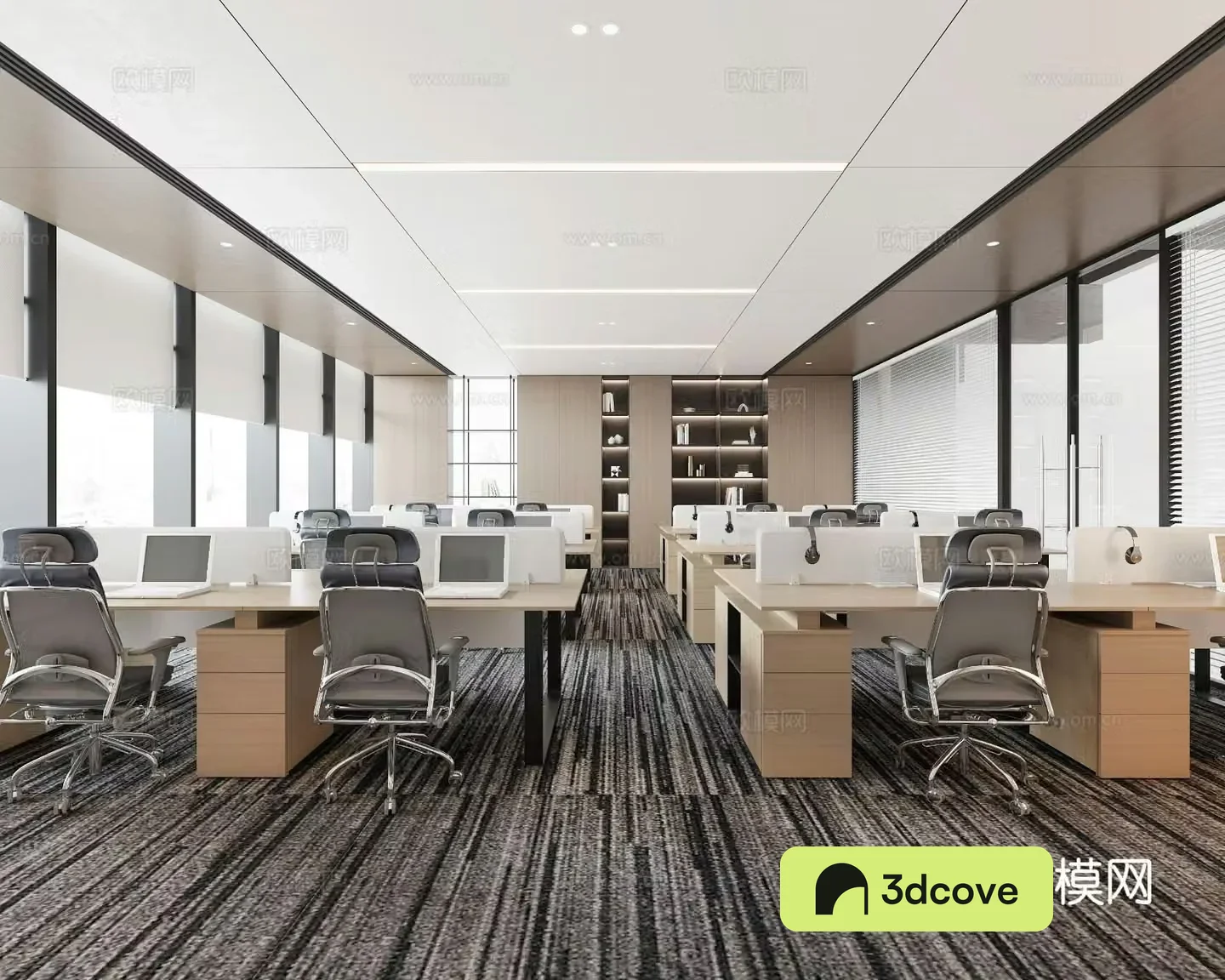 Modern public office area