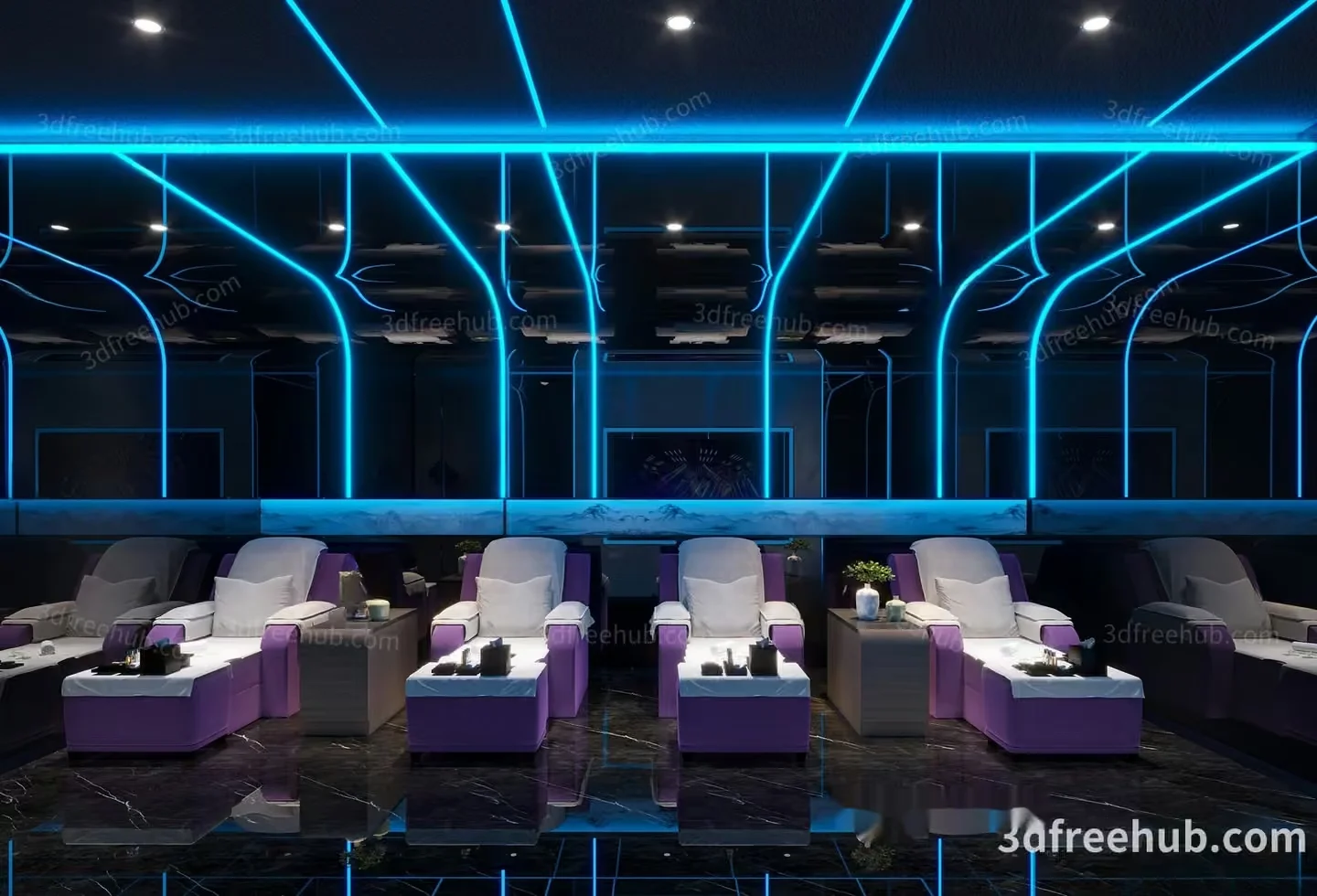 Modern Spa Room 3D Model – 21168 – VRAY Render