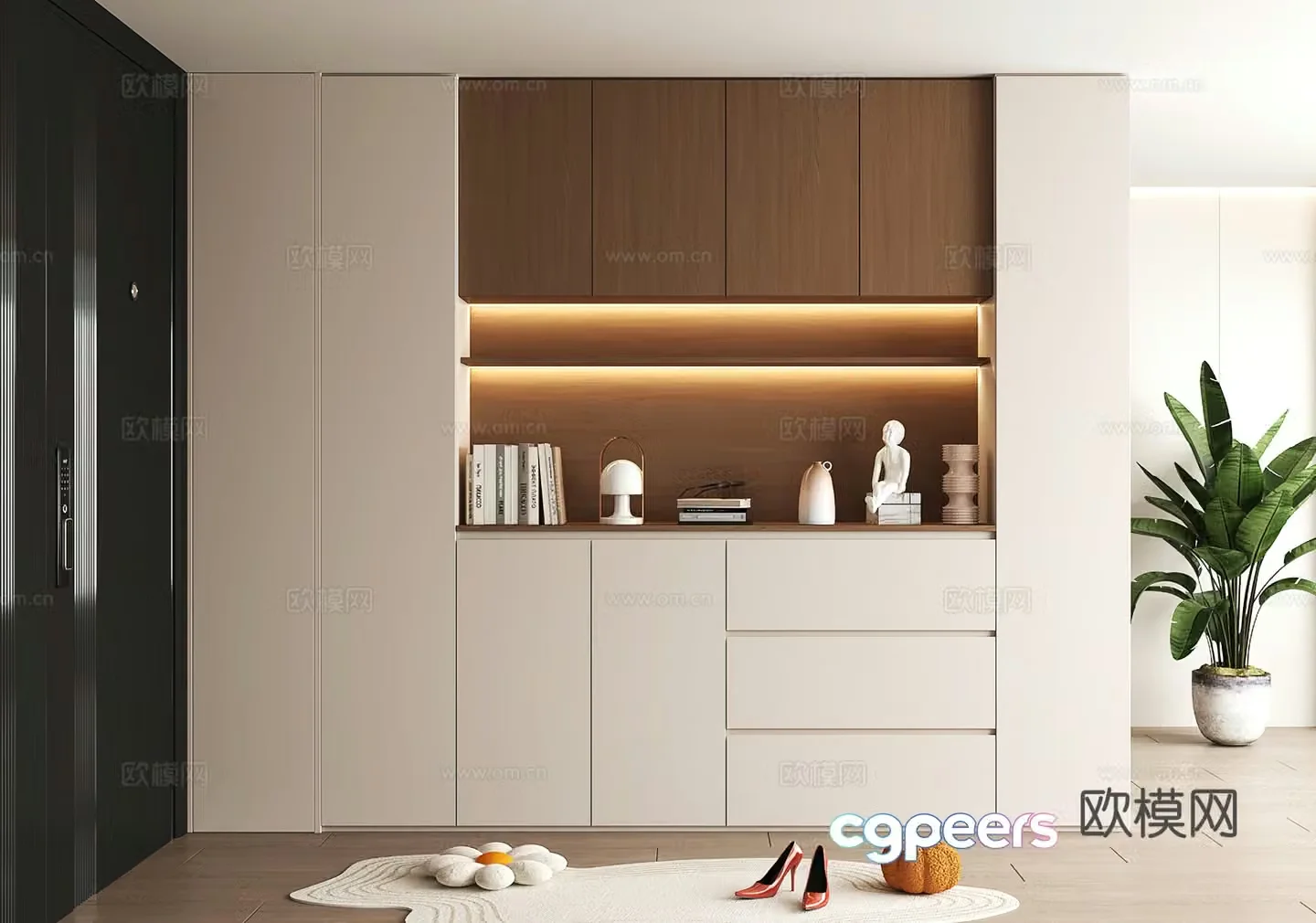 Shoe cabinet design shoe cabinet partition shoe cabinet porch shoe cabinet hotel shoe cabinet 3D model