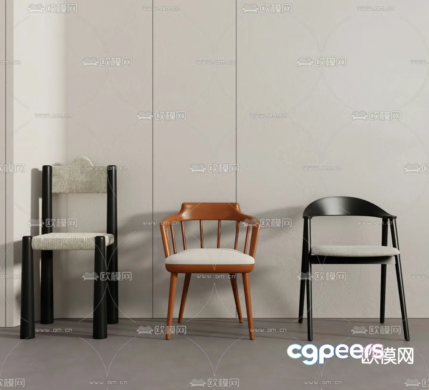 chair dining chair 3d model