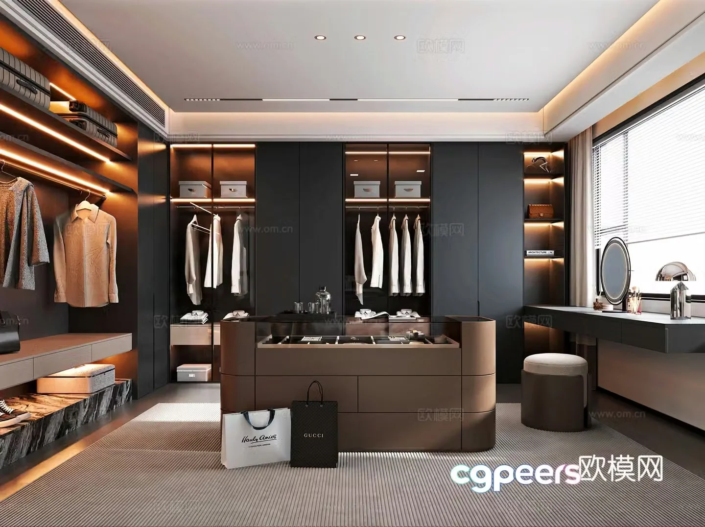 Italian cloakroom 3D model