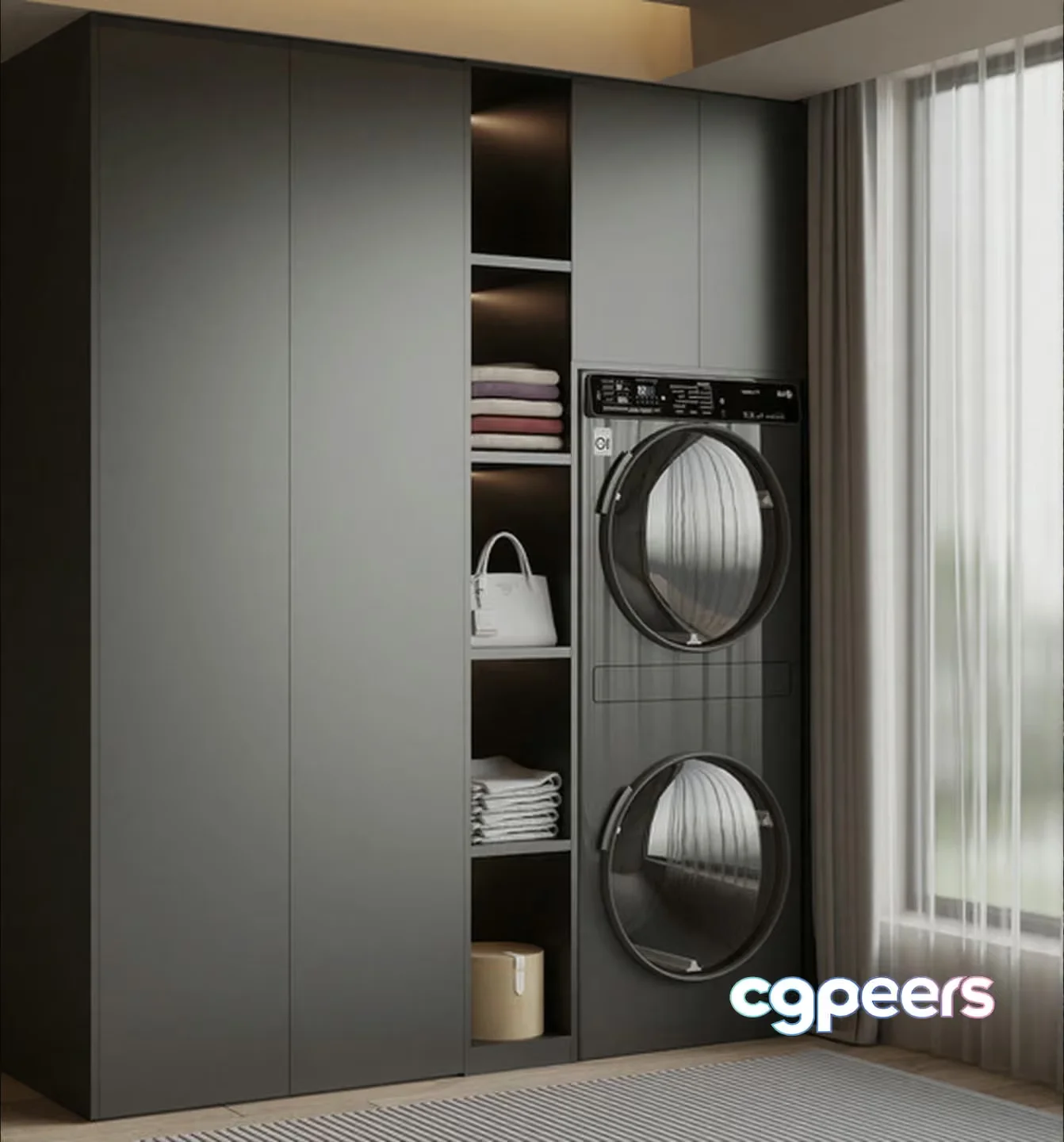 Modern Laundry Room 3D Model – 17638 – VRAY Render