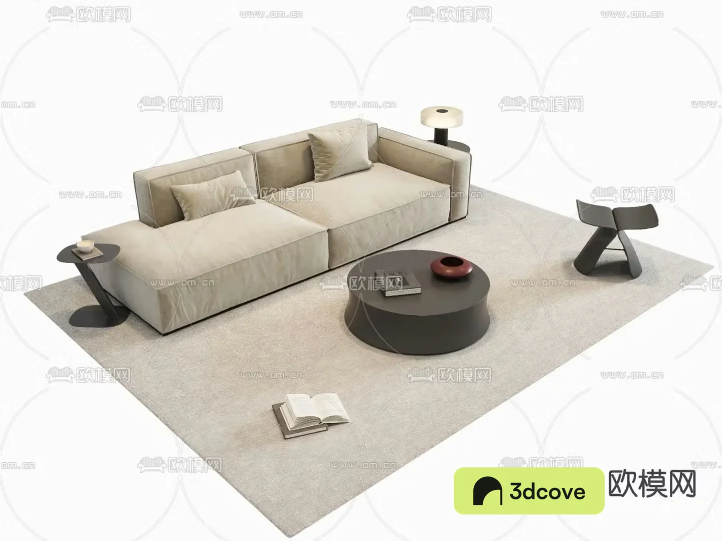 Medieval style modular sofa
