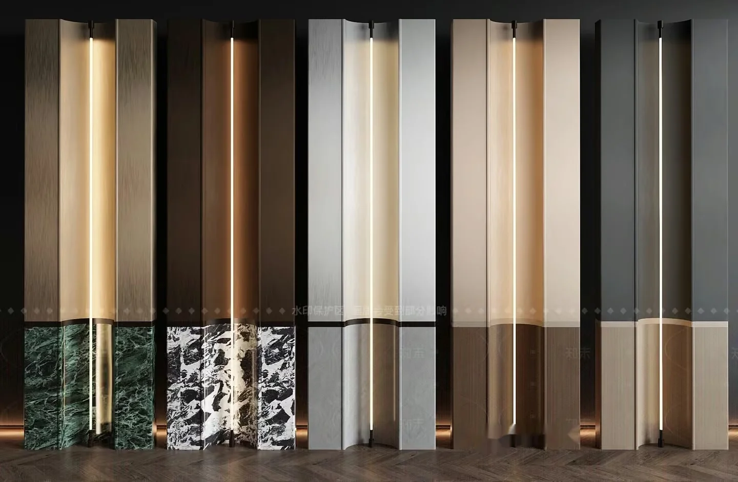 Modern Light Fixtures 3D Model – 5369 – VRAY Render