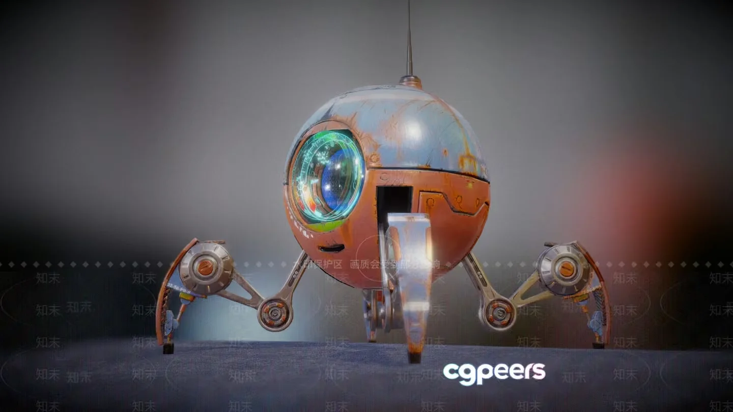 A Futuristic Robot With A Distinctive Design 3D Model – 5471 – VRAY Render