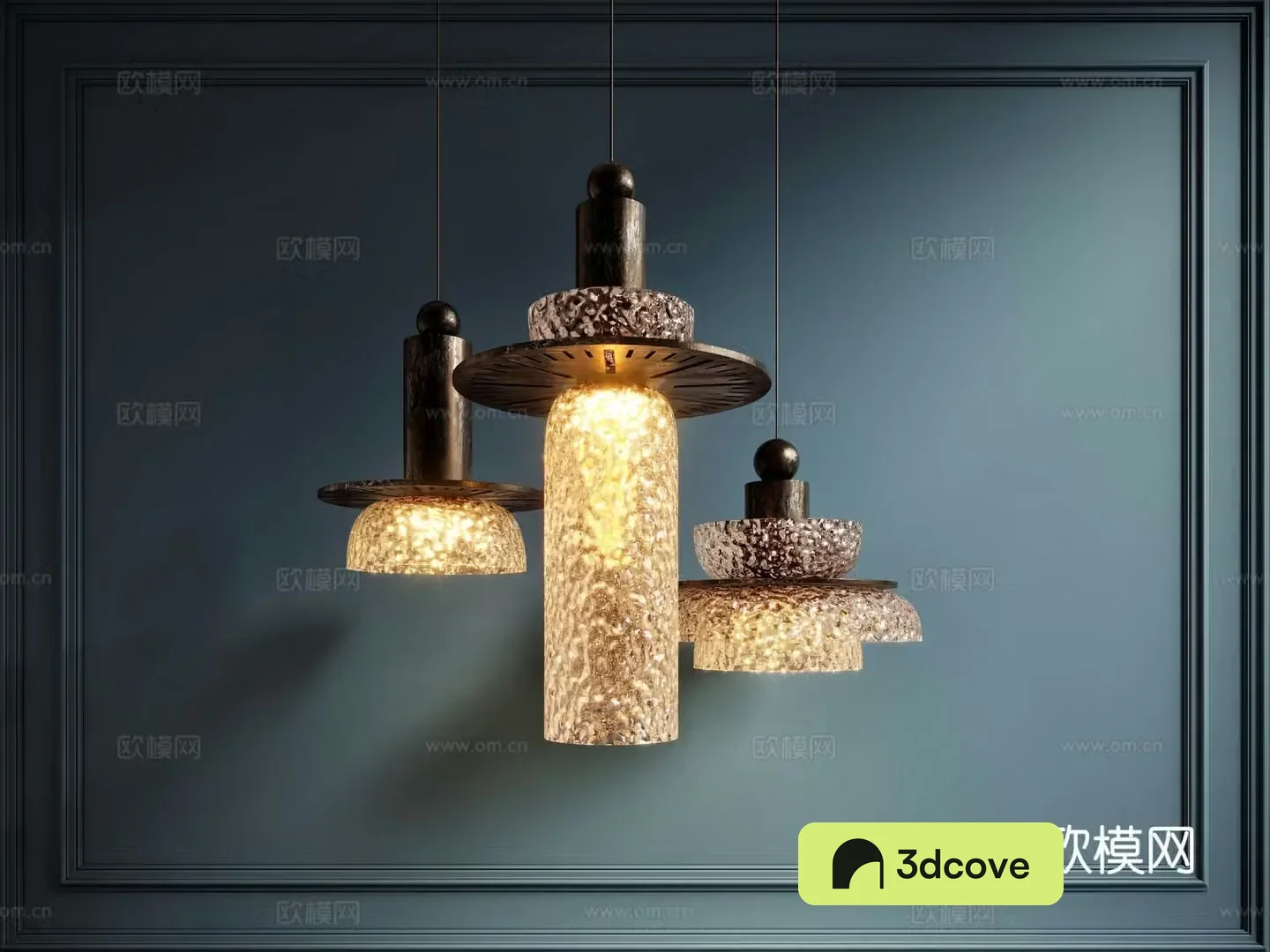 Light luxury chandelier glass chandelier
