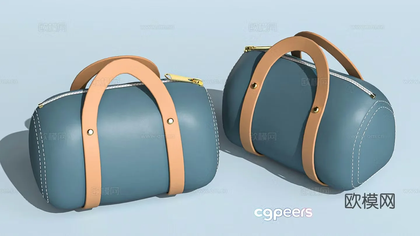 Tote bag leather bag cloth bag backpack daily necessities 3D model