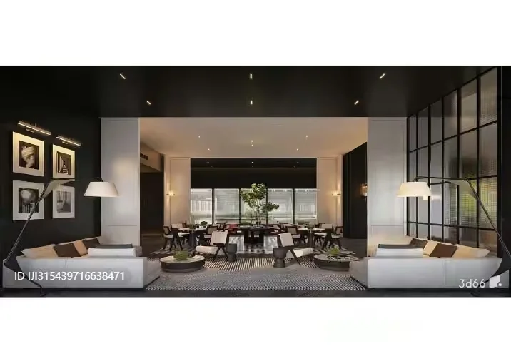 Modern Living Room 3D Model – 6693 – VRAY Render