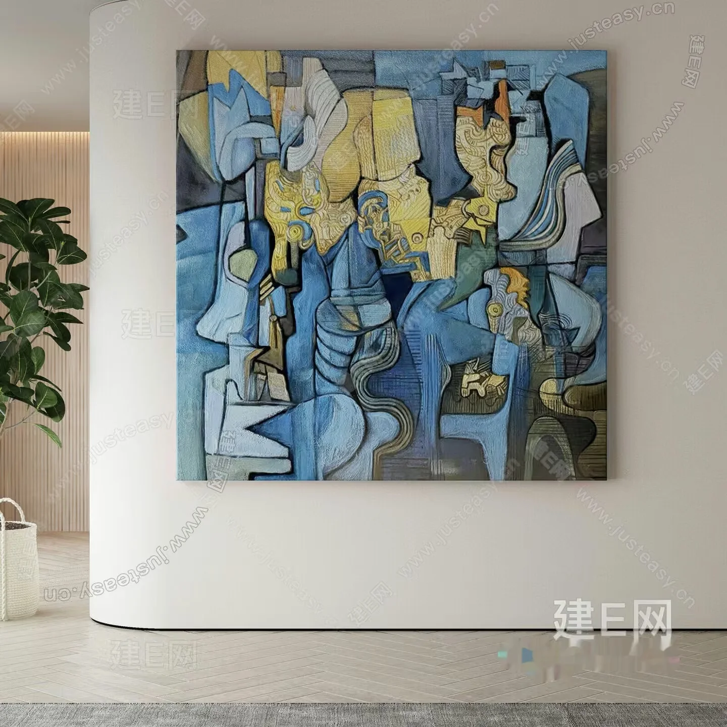 Abstract Art Piece 3D Model – 8848 – VRAY Render