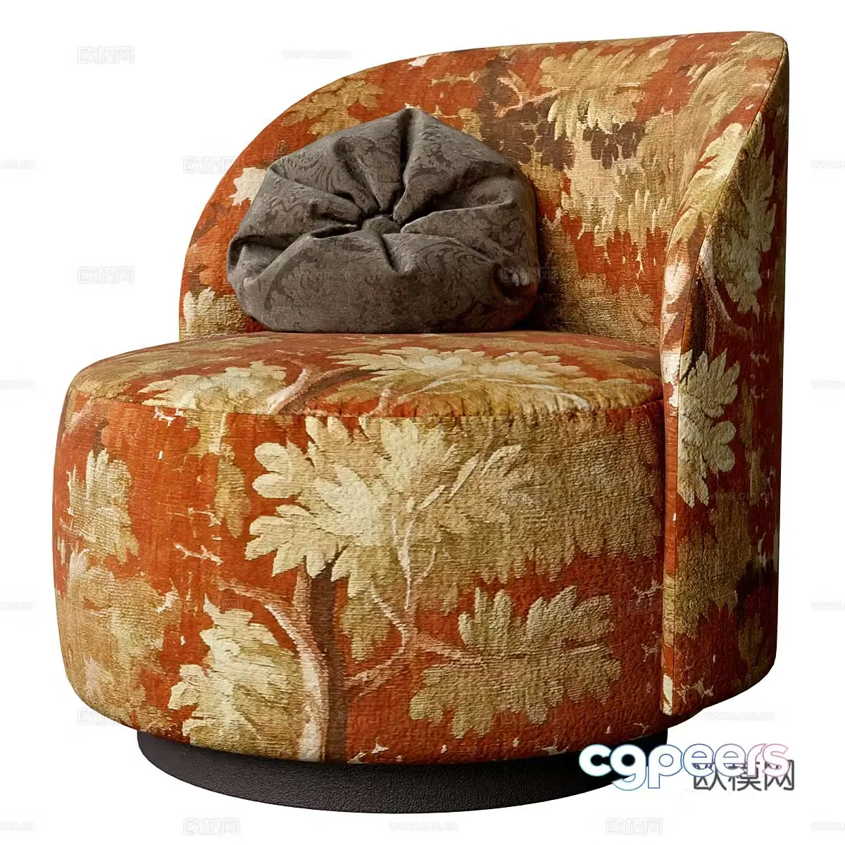 New Chinese style single sofa 3d model