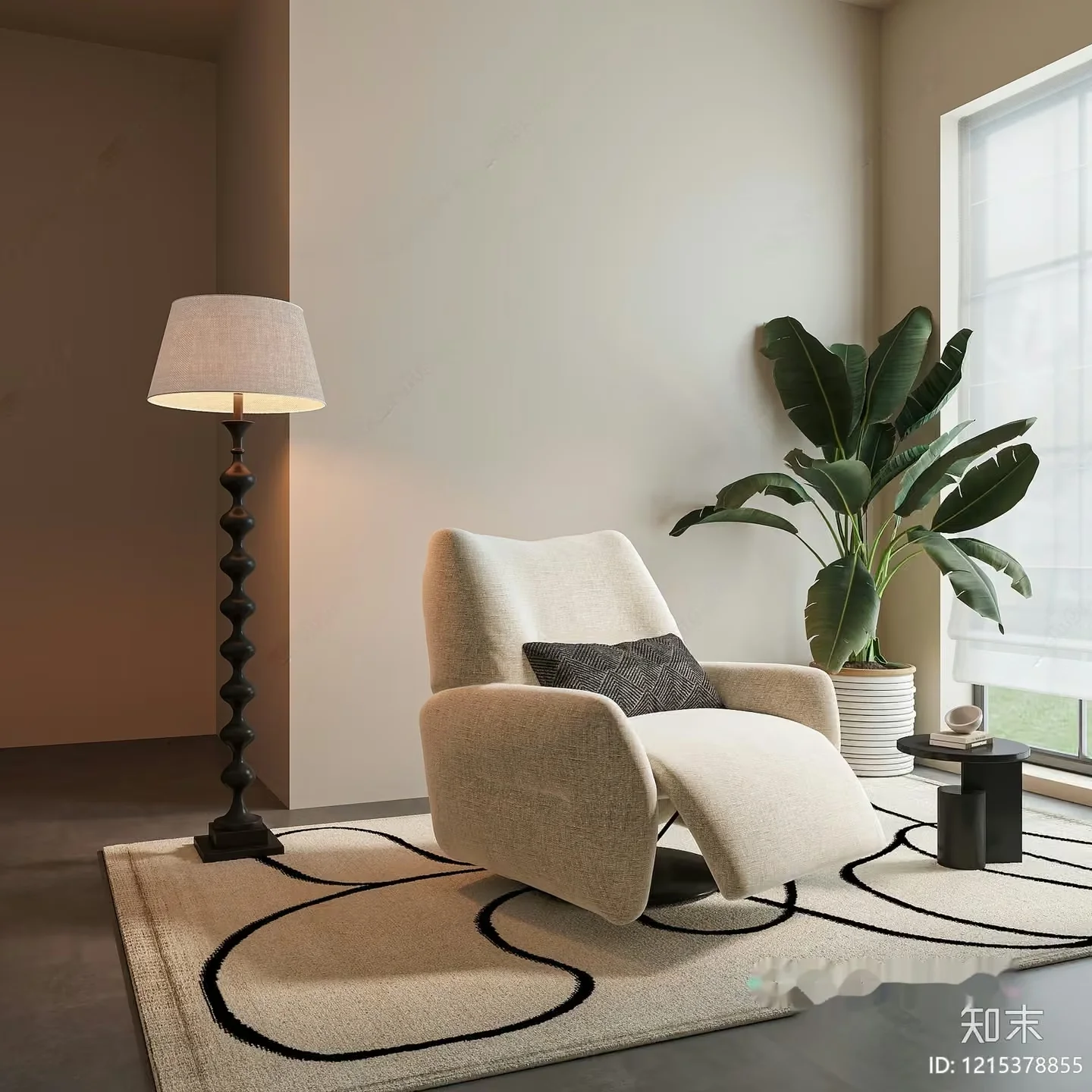 Modern Living Room 3D Model – 16996 – VRAY Render
