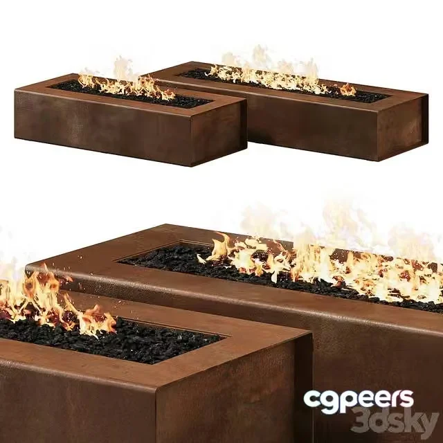 3ds Max Free – Robata Corten Firepit by Paloform