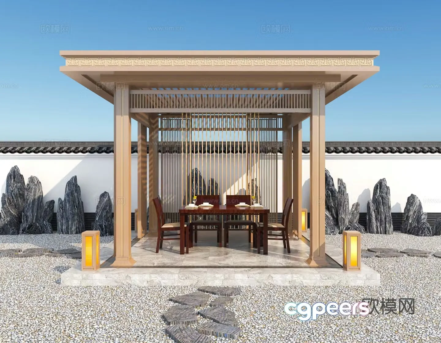 Landscape pavilion 3d model