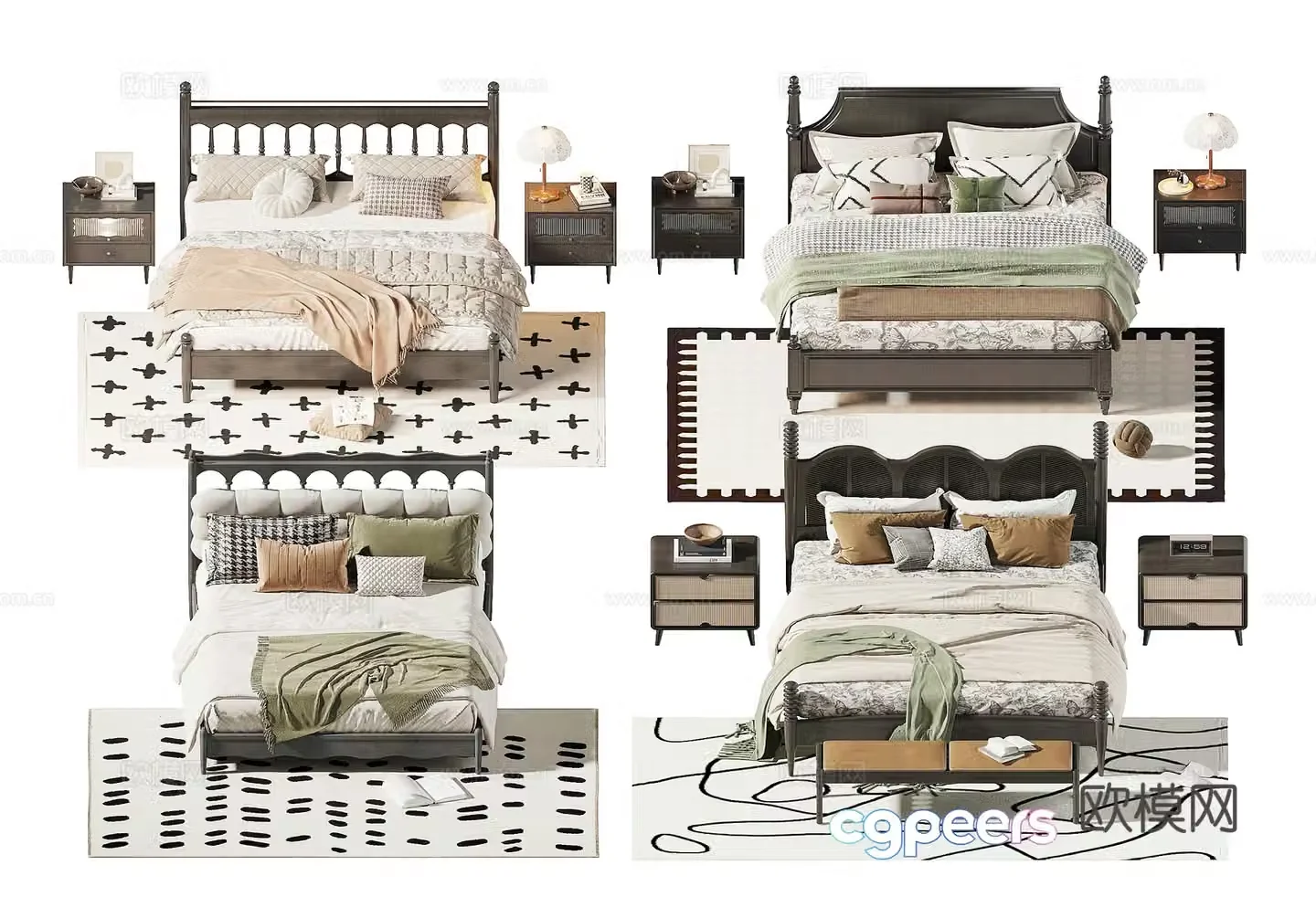 French bed 3D model