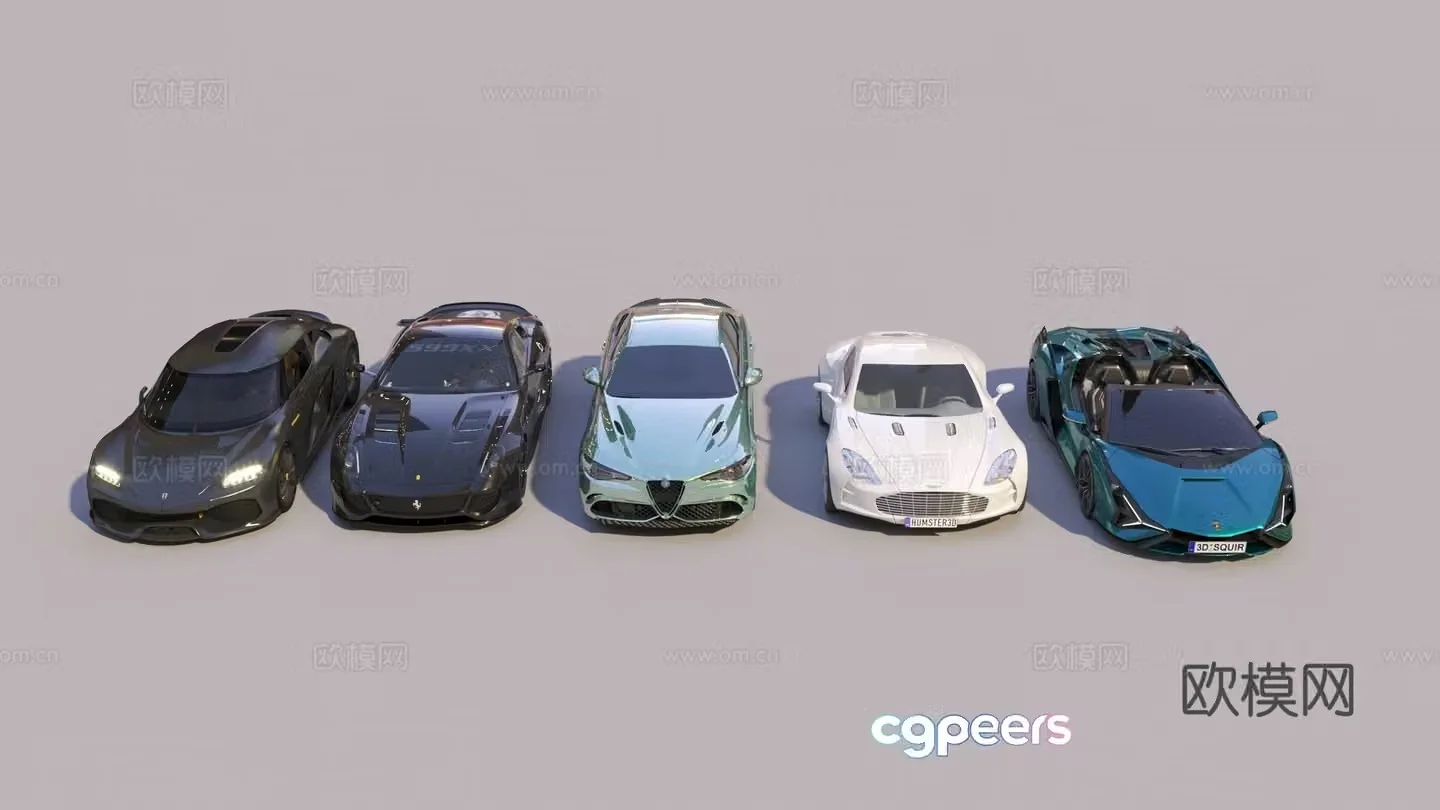Modern car 3D model