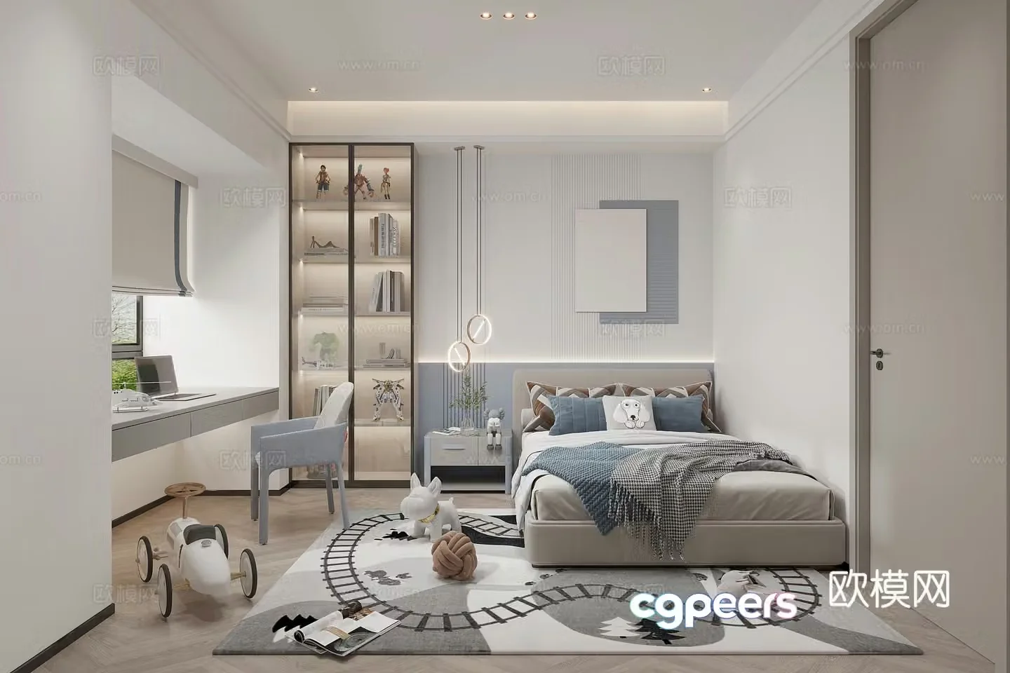 Modern children’s room 3d model