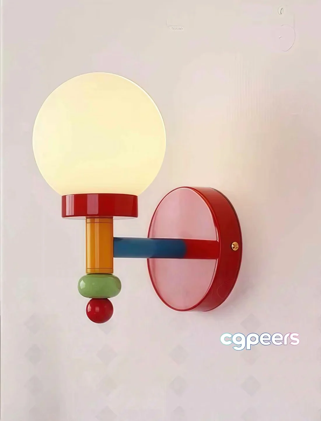 A Colorful Wall Sconce 3D Model – 15001 – VRAY Render