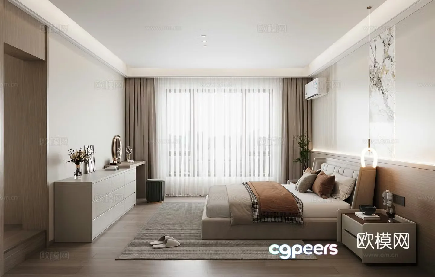 Modern bedroom 3d model