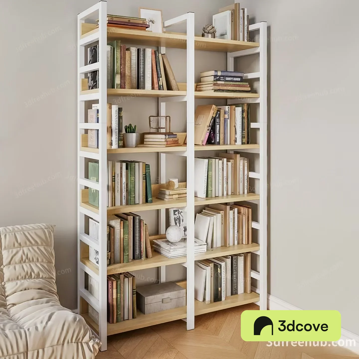 White Bookshelf