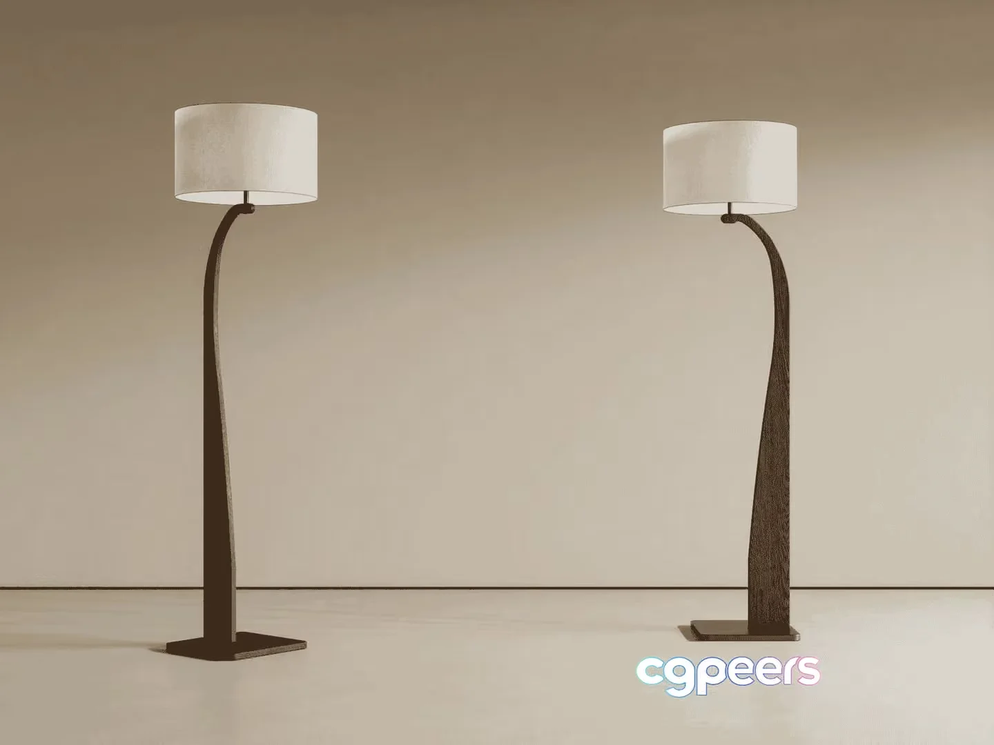 Modern Floor Lamps 3D Model – 15870 – VRAY Render