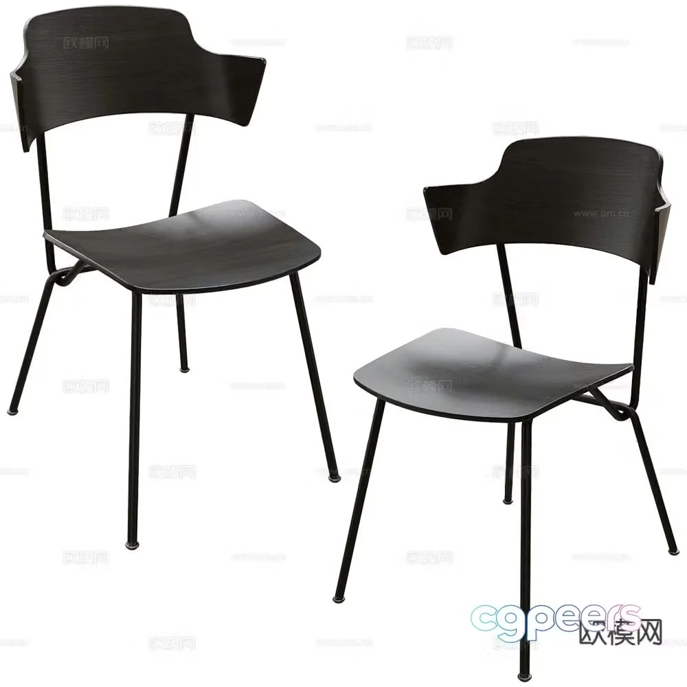 Prostoria Italian chair dining chair 3d model