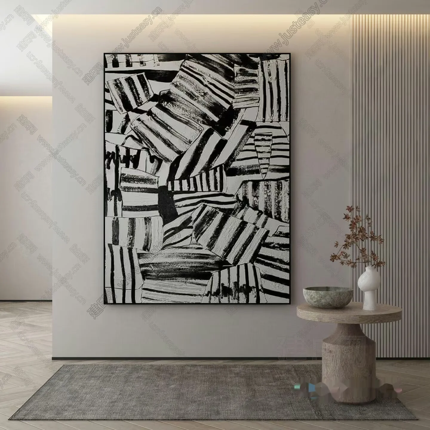 Modern Abstract Art 3D Model – 14688 – VRAY Render