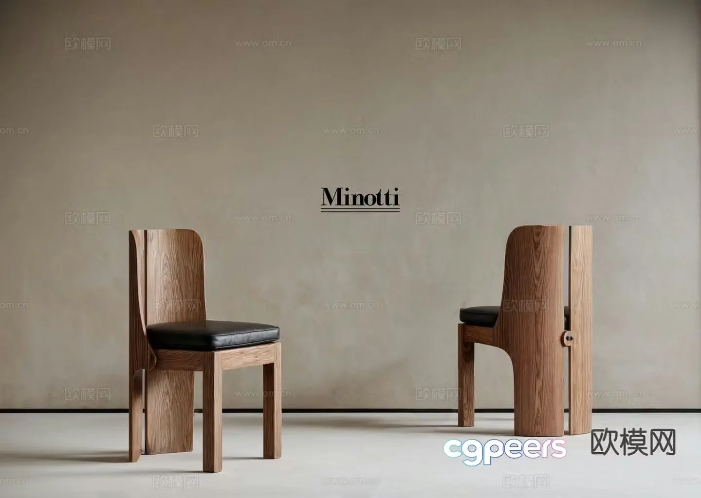 Medieval single chair dining chair 3d model