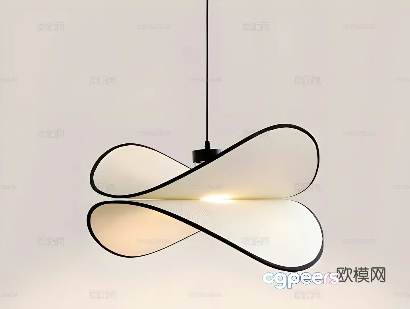 Modern restaurant chandeliers bedside chandeliers 3d model