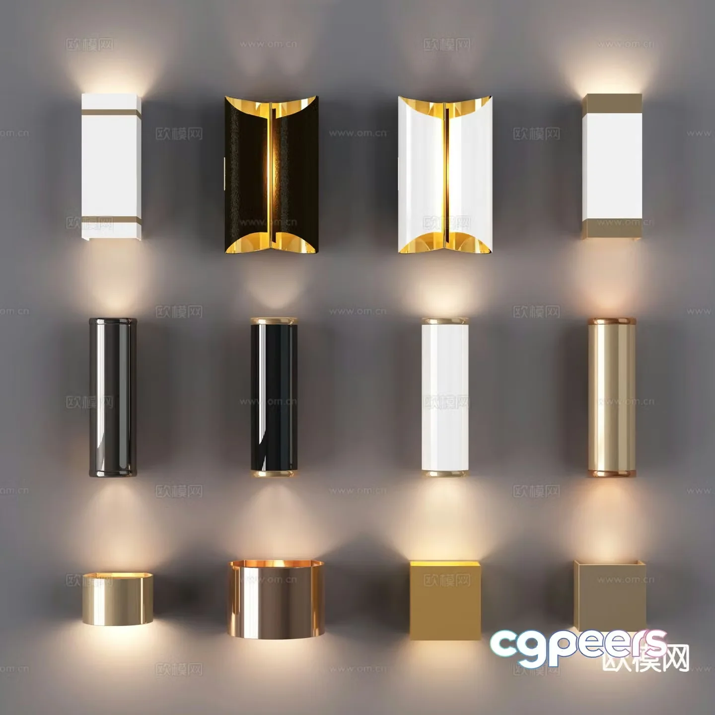 Light luxury wall lamp bedside wall lamp 3d model