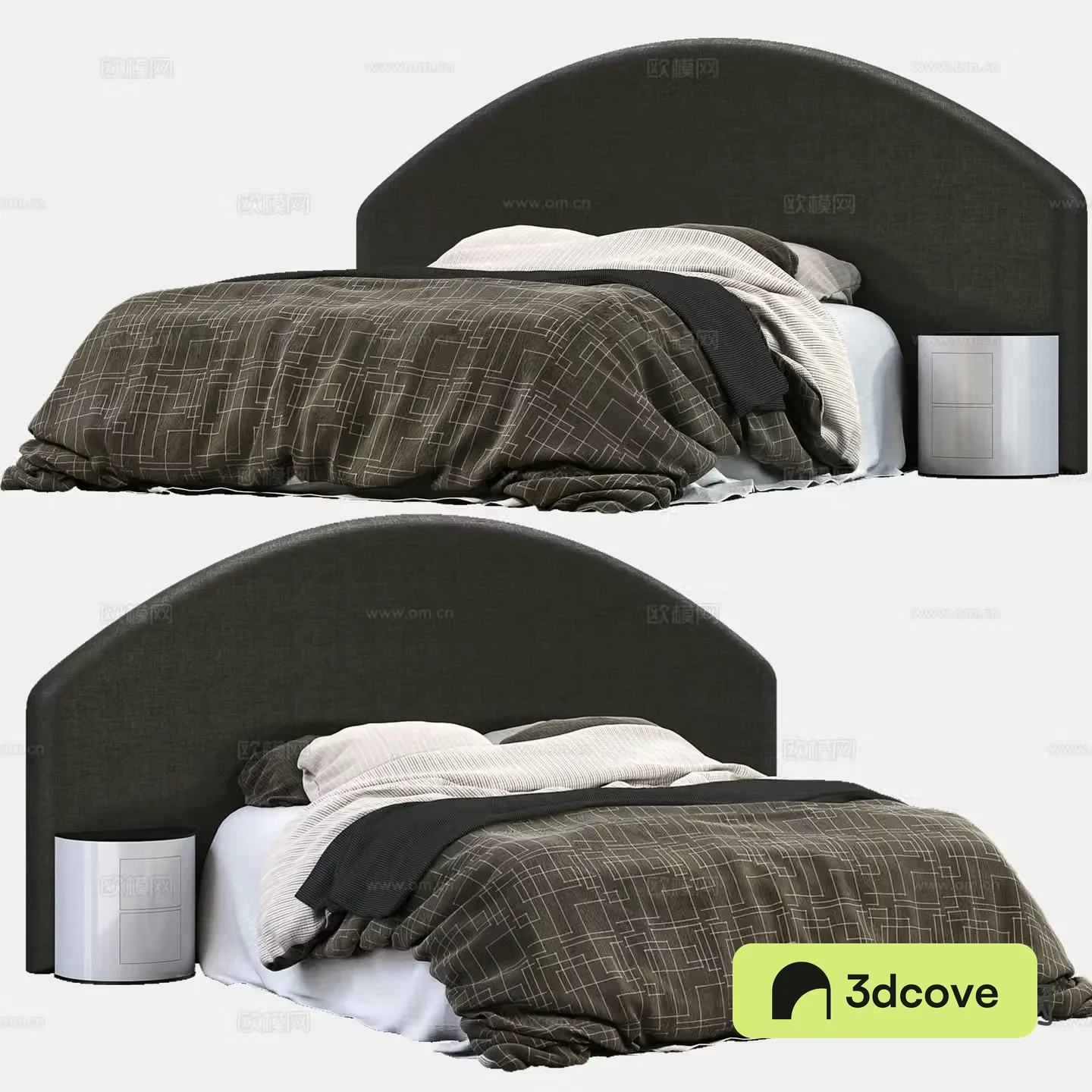 Modern double bed